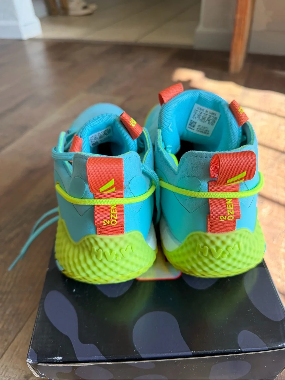 adidas Kids Harden Vol. 6 Sneakers - Pulse Aqua with Solar Yellow Accents